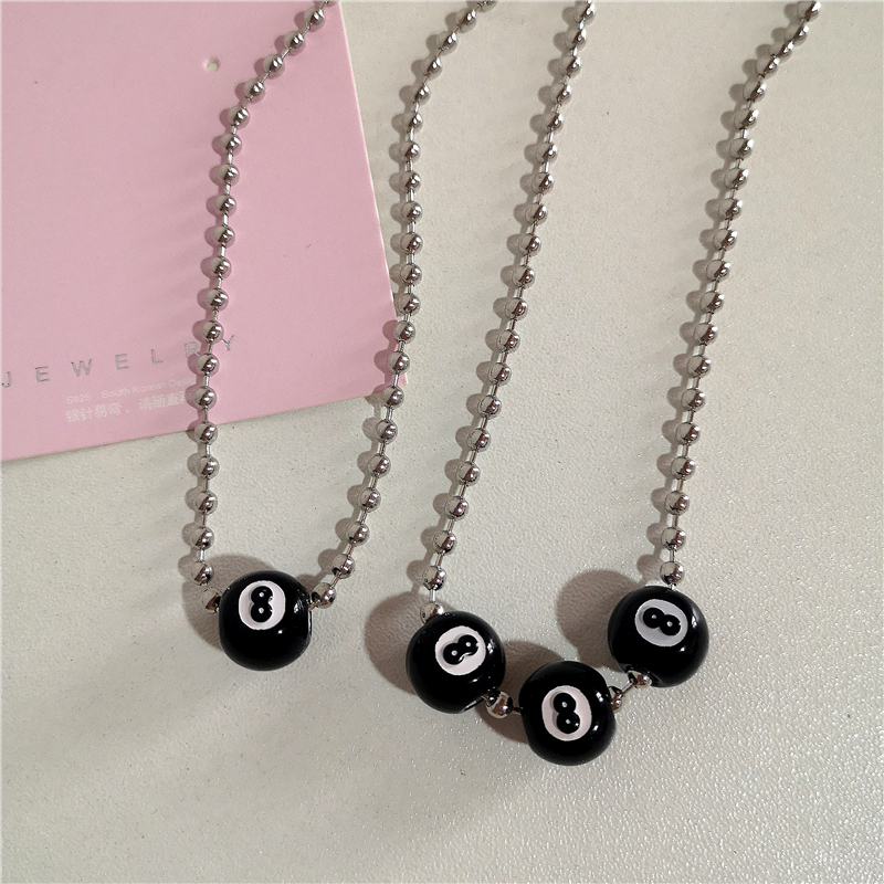 Men'S Accessories In The 90S - Kpop mode antik hitam 8 bola