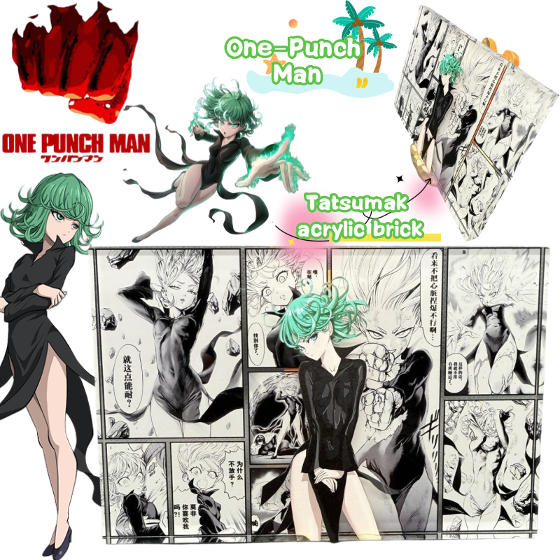 Men Accessories Brands - One-Punch Man Tatsumaki Akrilik Brick Kreatif
