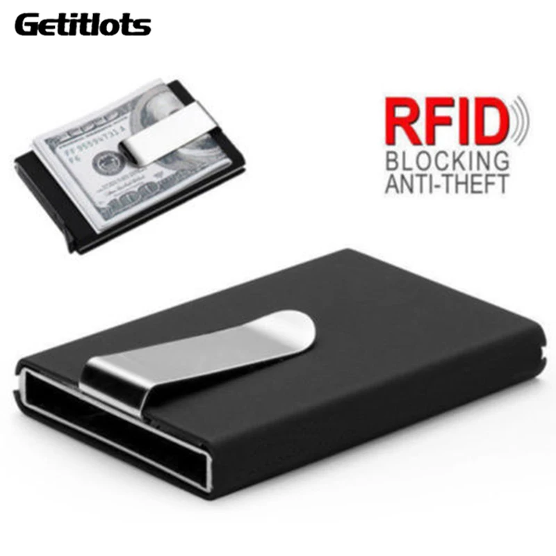 Card Case Minimalist - Dompet Kartu Logam Desainer Tempat Kartu