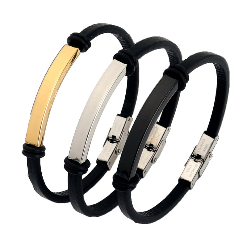 Men Accessories For Gift - Gelang kulit untuk wanita pria ID
