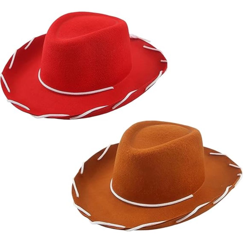 Men Accessories Pack - Topi Felt Cosplay Fantasia Woody Jessie,