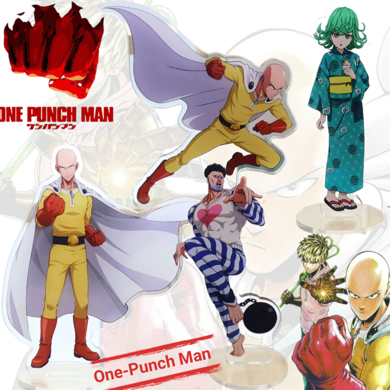 Men Accessories Brands - Ornamen Akrilik Mainan One-Punch Man Saitama