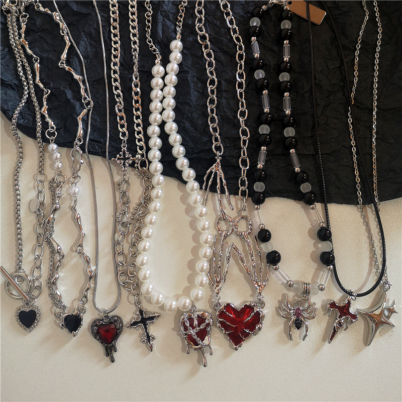 Men'S Accessories In The 90S - Gothic Vintage Y2K kaca merah Bintang