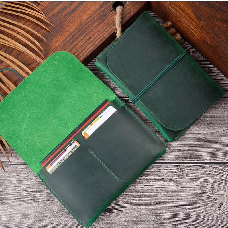 Bifold Leather Wallet - Dompet Paspor Kulit Sapi Lapisan Atas