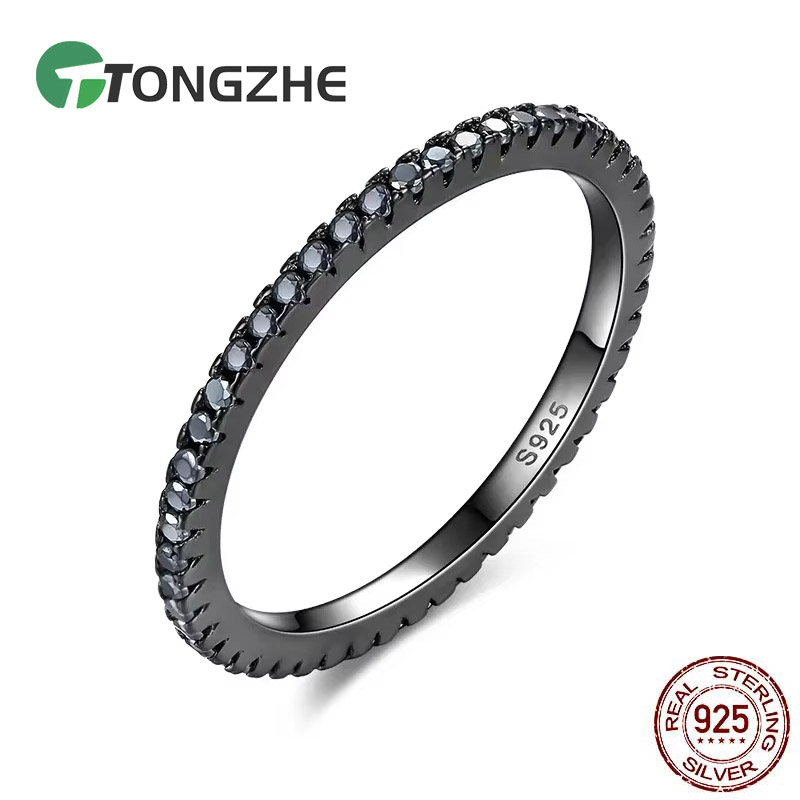Men Accessories Brands - TONGZHE Cincin Ringkas Mewah untuk Wanita