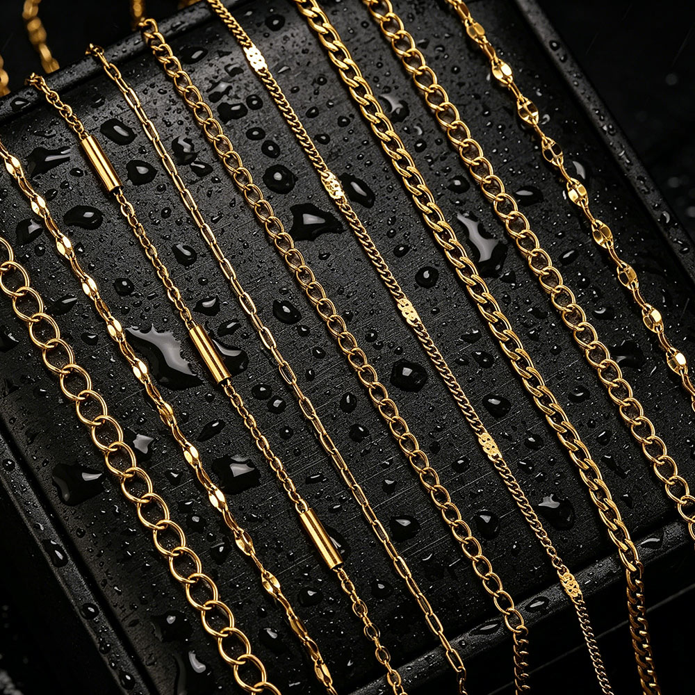 Men'S Accessories Jewelry Bracelet - Rantai Salib Panjang 2 Meter Stainless