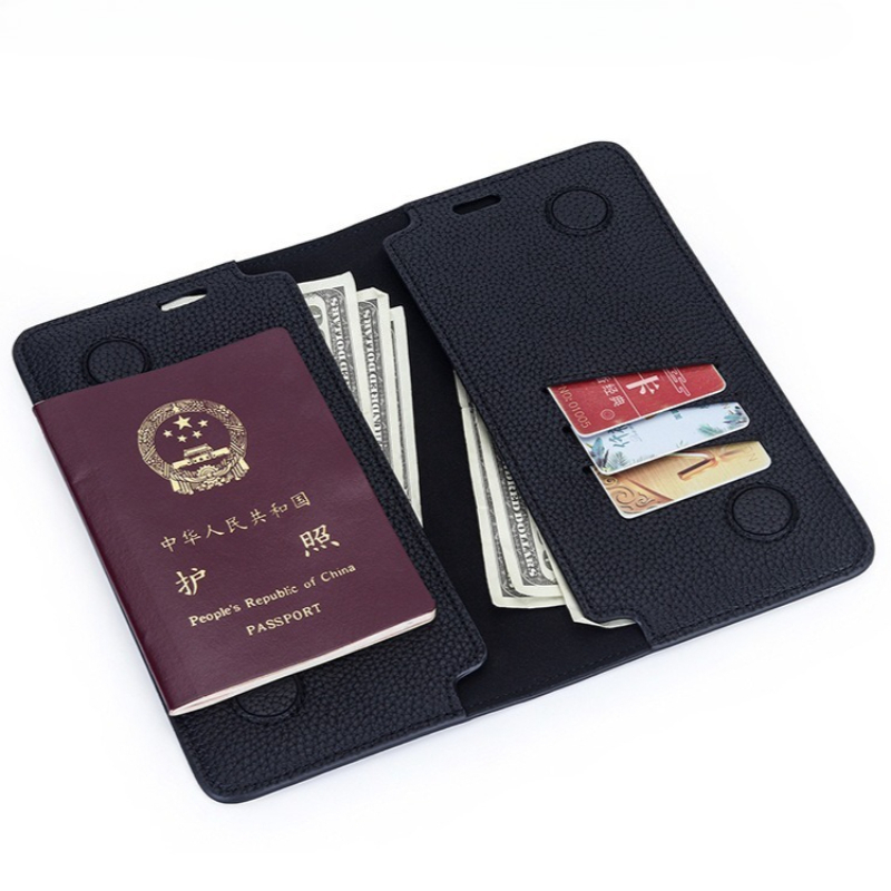 Bifold Leather Wallet - Dompet Paspor Minimalis Tipis Kulit Asli,