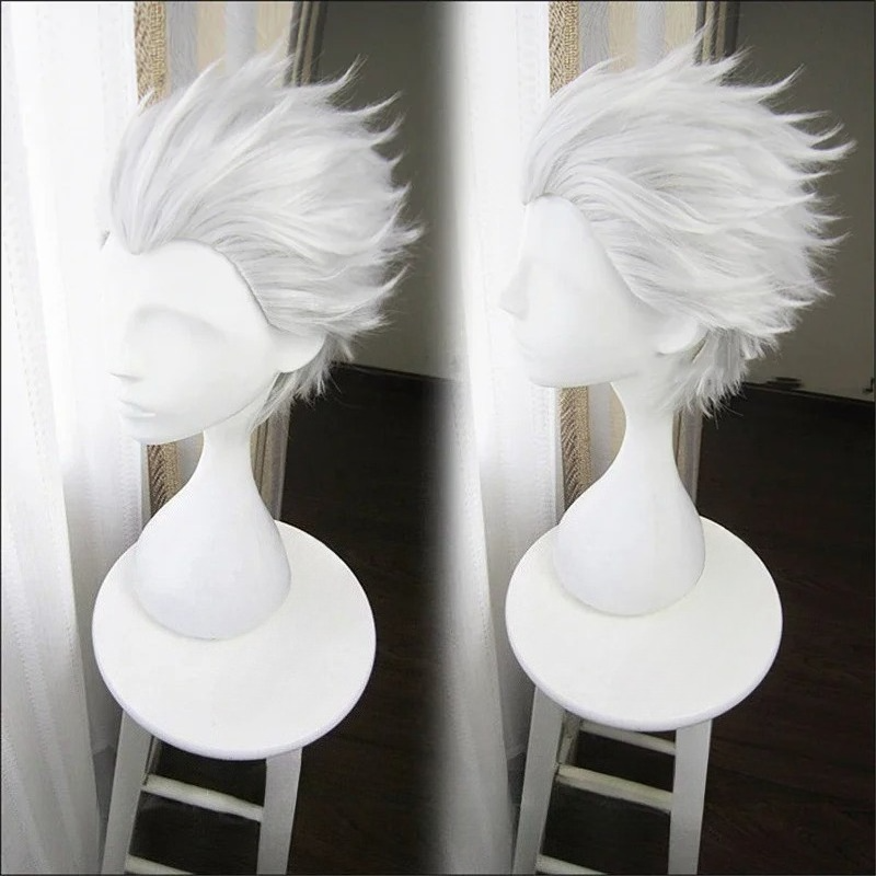 Men Accessories In Silver - Wig Cosplay Vergil Rambut Pendek Abu-abu