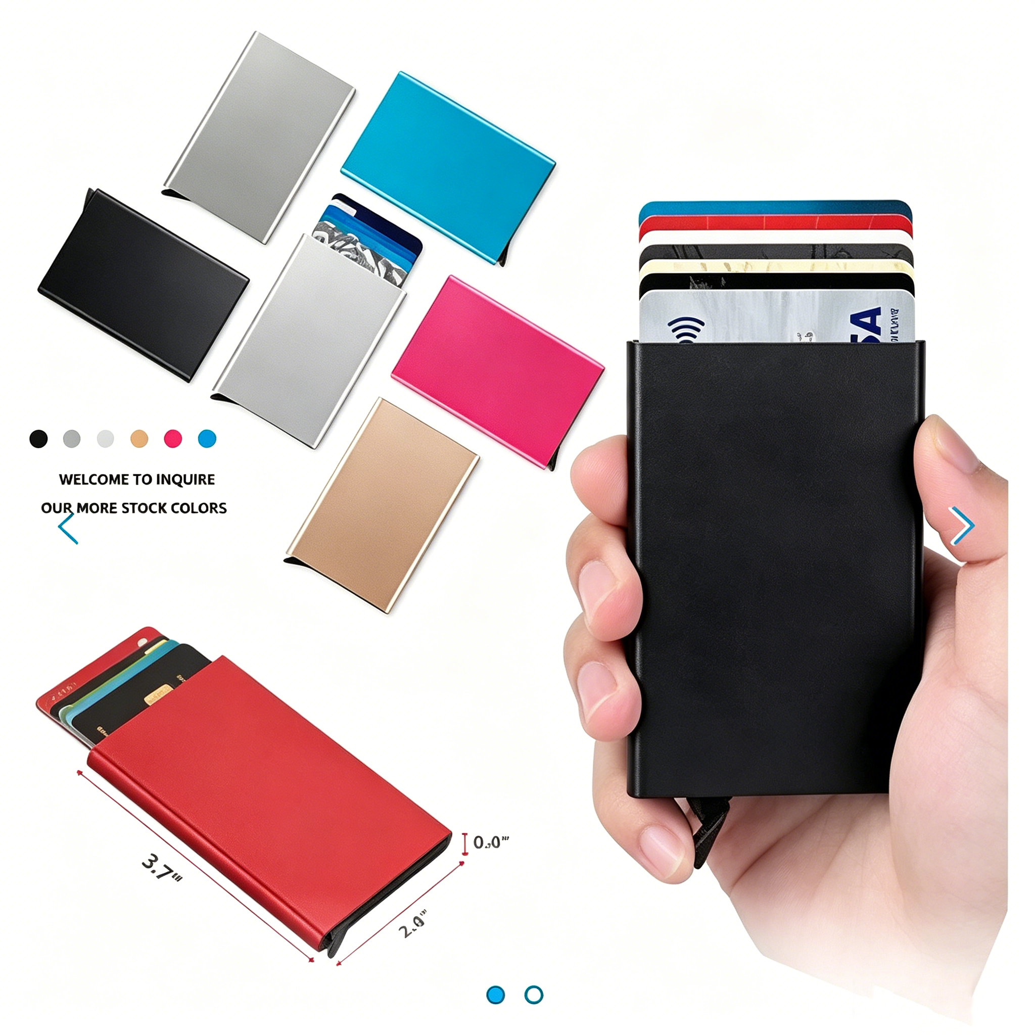 Card Case Minimalist - Dompet Kartu Kredit Mewah Tipis Berbahan