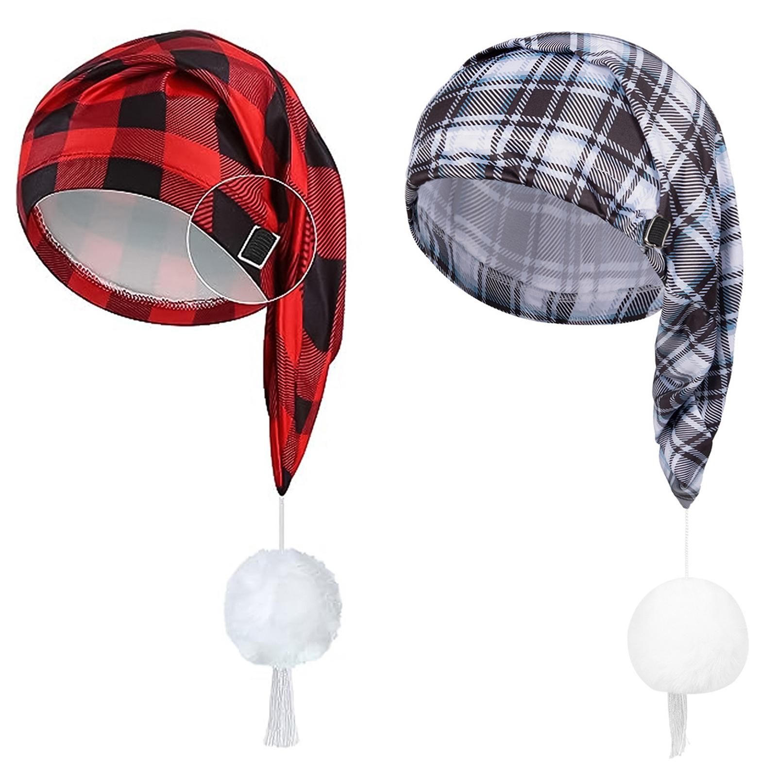 Men Accessories Pack - 2 Paket Topi Tidur Malam Pola
