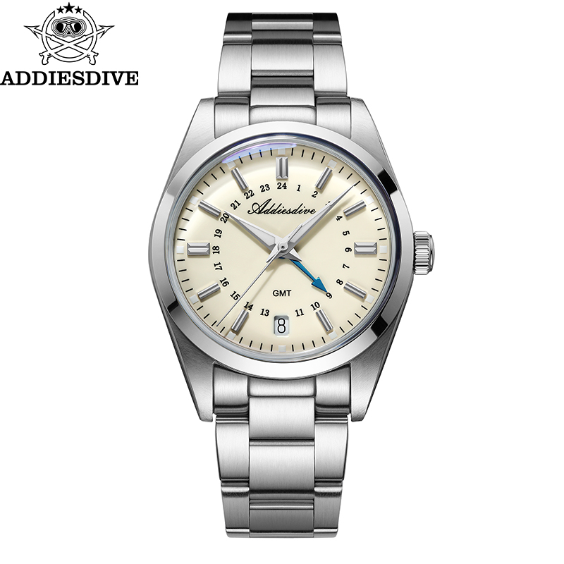 Men'S Accessories Jewelry Bracelet - ADDIESDIVE Jam Tangan GMT Mewah 36Mm