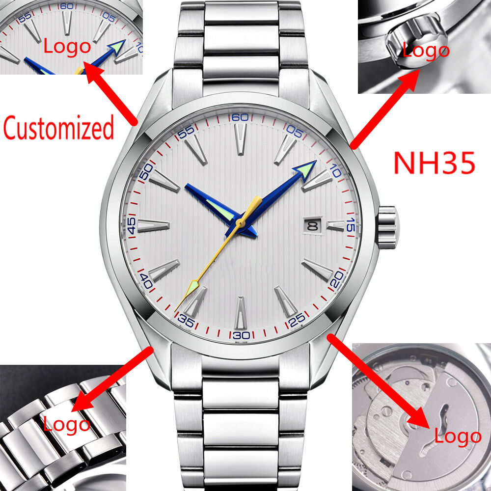 Men'S Accessories Jewelry Bracelet - Logo Kustom 41mm Jam Tangan Otomatis