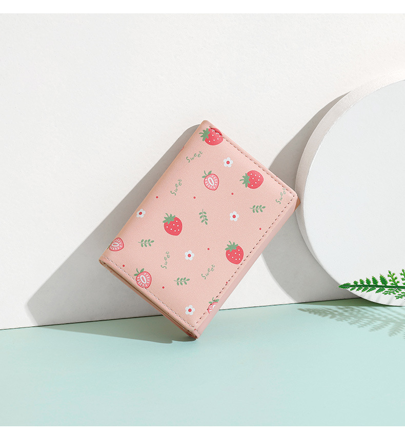 Bifold Leather Wallet - Dompet Wanita Lipat Tiga Lucu Kulit