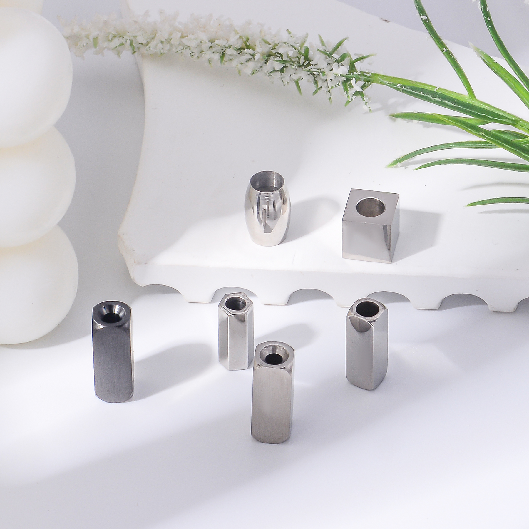 6pcs/lot Manik-Manik Spacer Ba - Men'S Accessories Jewelry Bracelet ulasan dan harga