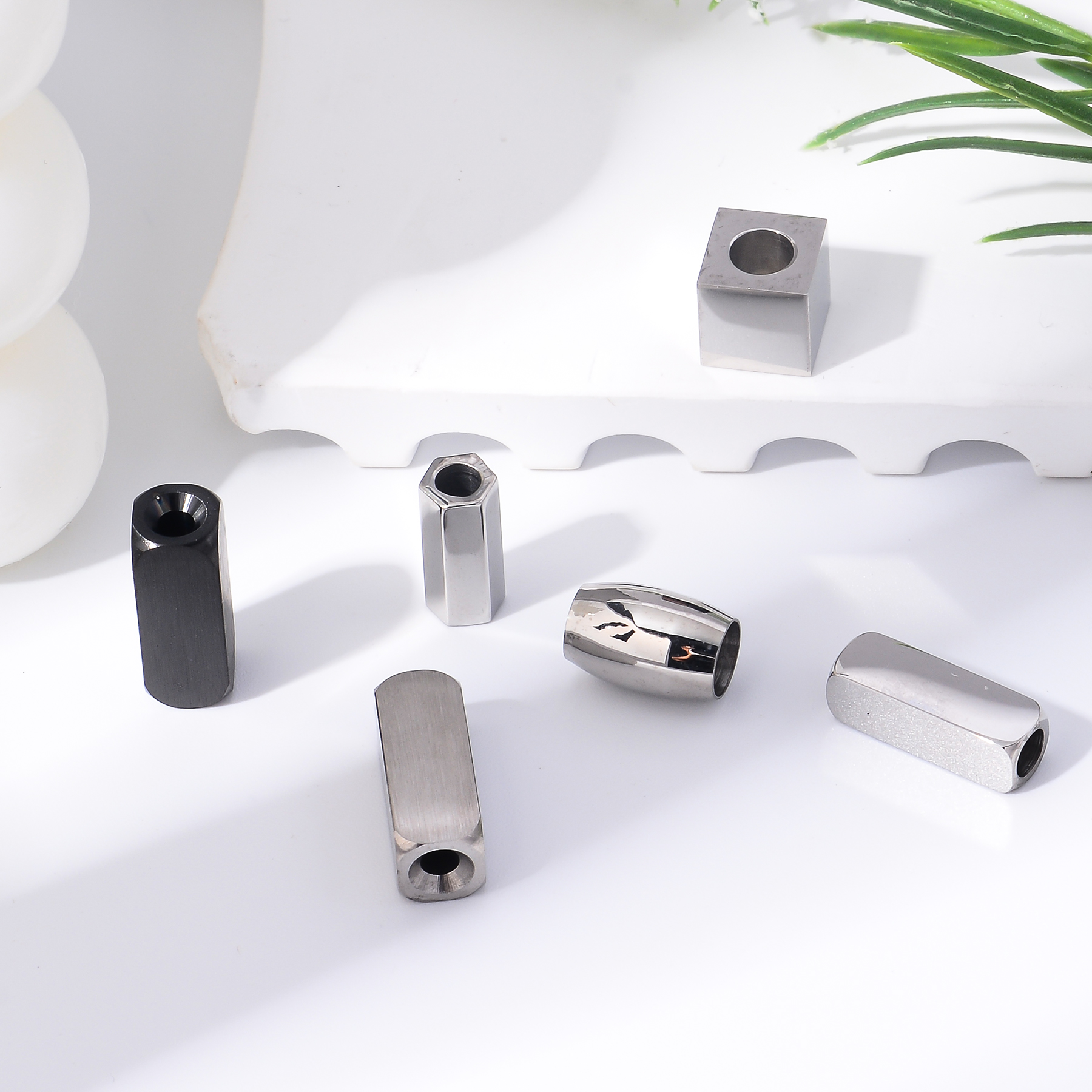 6pcs/lot Manik-Manik Spacer Ba - Men'S Accessories Jewelry Bracelet ulasan dan harga