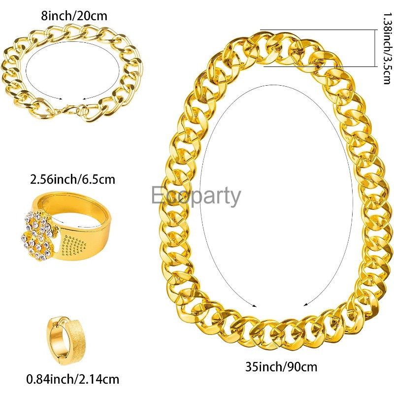 80s 90s Set Aksesori kostum Hi - Men'S Accessories In The 90S ulasan dan harga