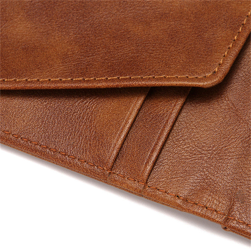 Dompet Kartu Multifungsi Tipis - Bifold Leather Wallet ulasan dan harga