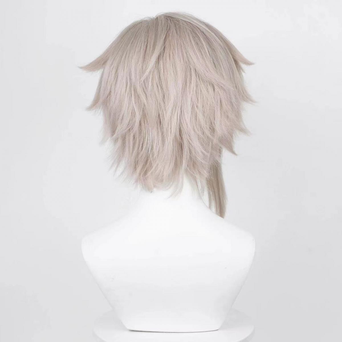 Wig cosplay pria Nakajima Atsu - Men Accessories In Silver ulasan dan harga