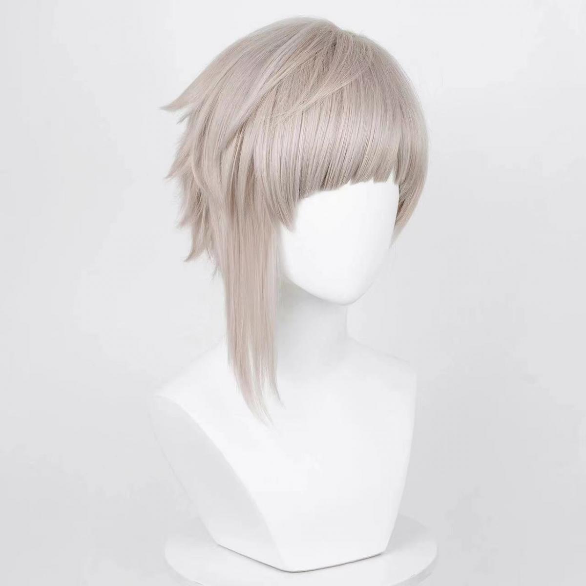 Wig cosplay pria Nakajima Atsu - Men Accessories In Silver ulasan dan harga