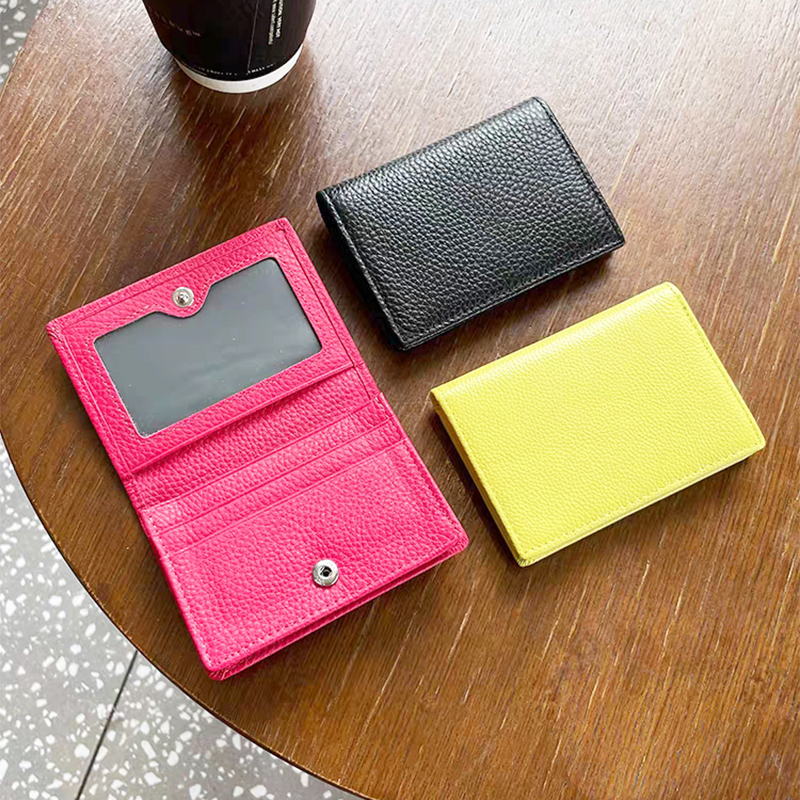 Tempat kartu inisial kustom do - Bifold Leather Wallet ulasan dan harga