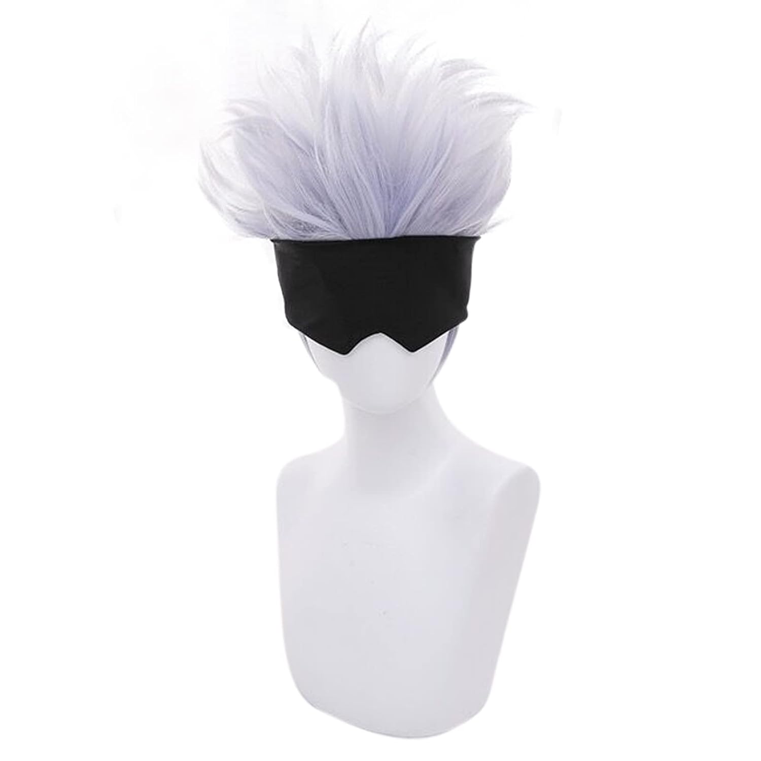 Wig Cosplay hitam + bergelomba - Men Accessories In Silver ulasan dan harga