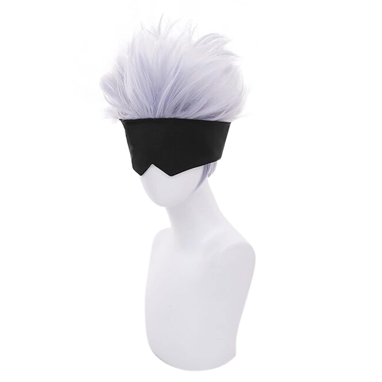 Wig Cosplay hitam + bergelomba - Men Accessories In Silver ulasan dan harga