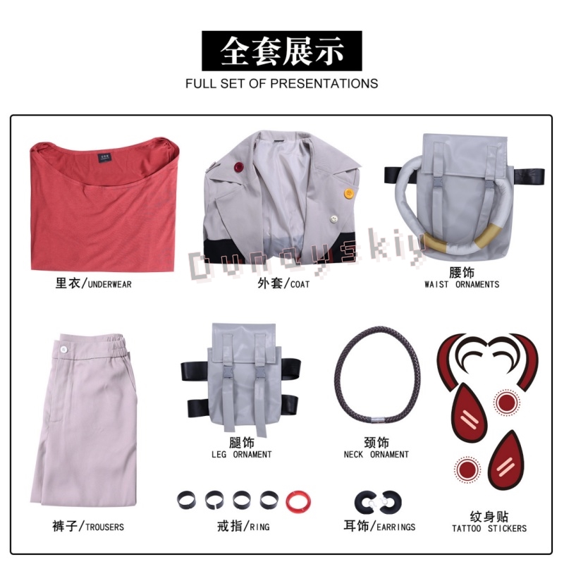 Kostum & Wig Cosplay Anime Gac - Men Accessories Hk ulasan dan harga