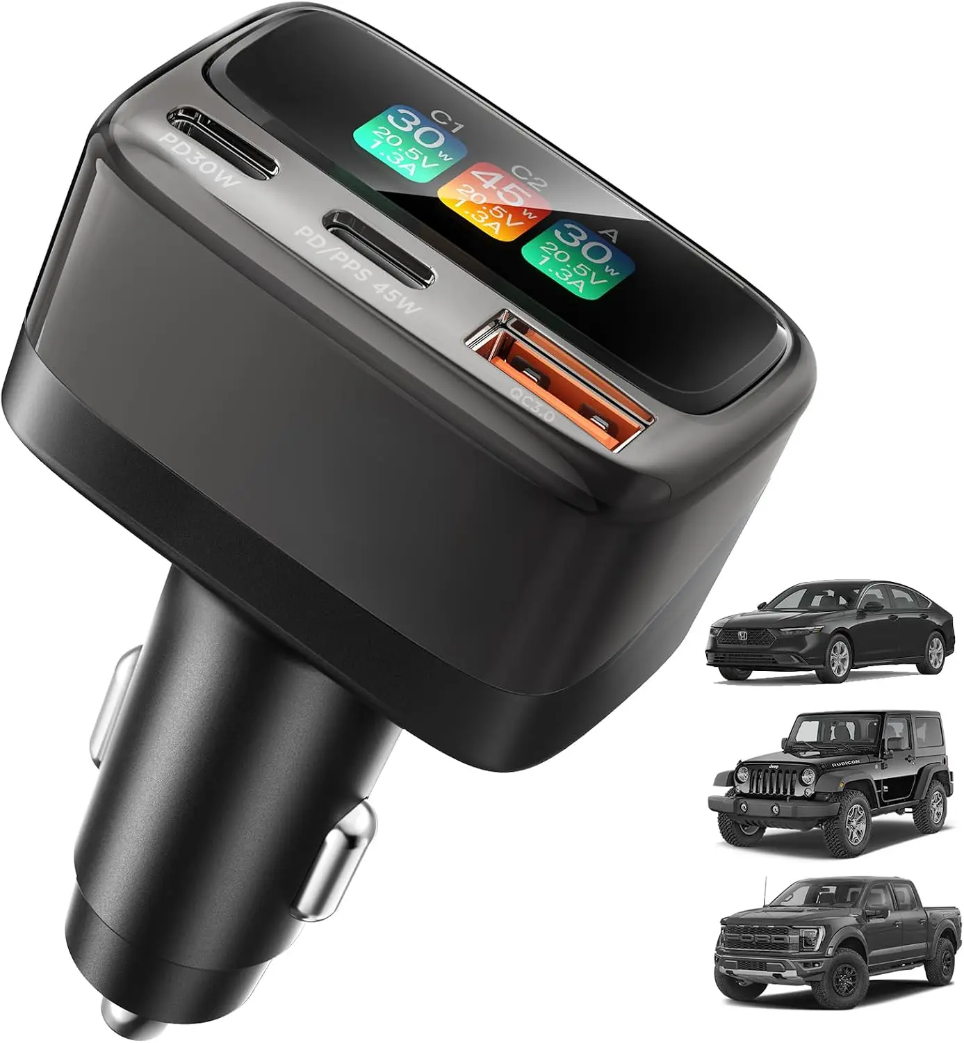 Pengisi Daya Mobil USB C 105W  - Men Accessories For Gift ulasan dan harga