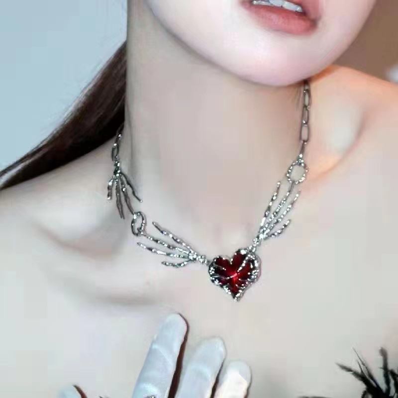 Gothic Vintage Y2K kaca merah  - Men'S Accessories In The 90S ulasan dan harga