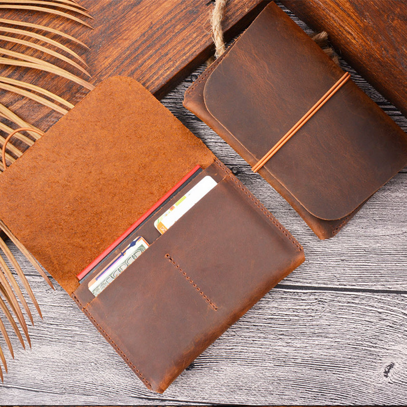 Dompet Paspor Kulit Sapi Lapis - Bifold Leather Wallet ulasan dan harga