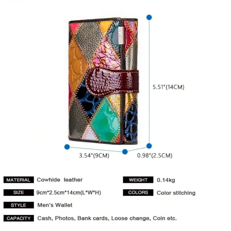 Tas Buatan Tangan Wanita Elega - Bifold Leather Wallet ulasan dan harga