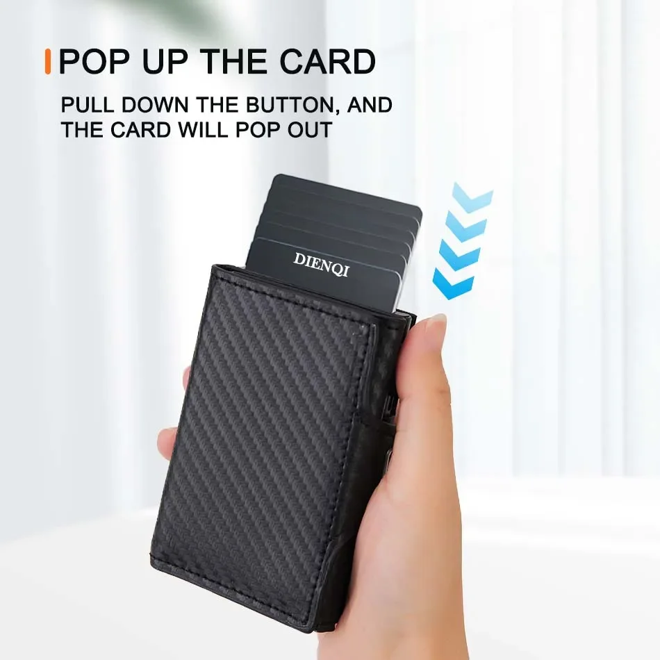 Dompet Pop Up Anti RFID untuk  - Bifold Leather Wallet ulasan dan harga