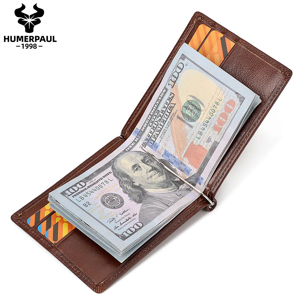 Dompet pria kulit asli, dompet - Bifold Leather Wallet ulasan dan harga