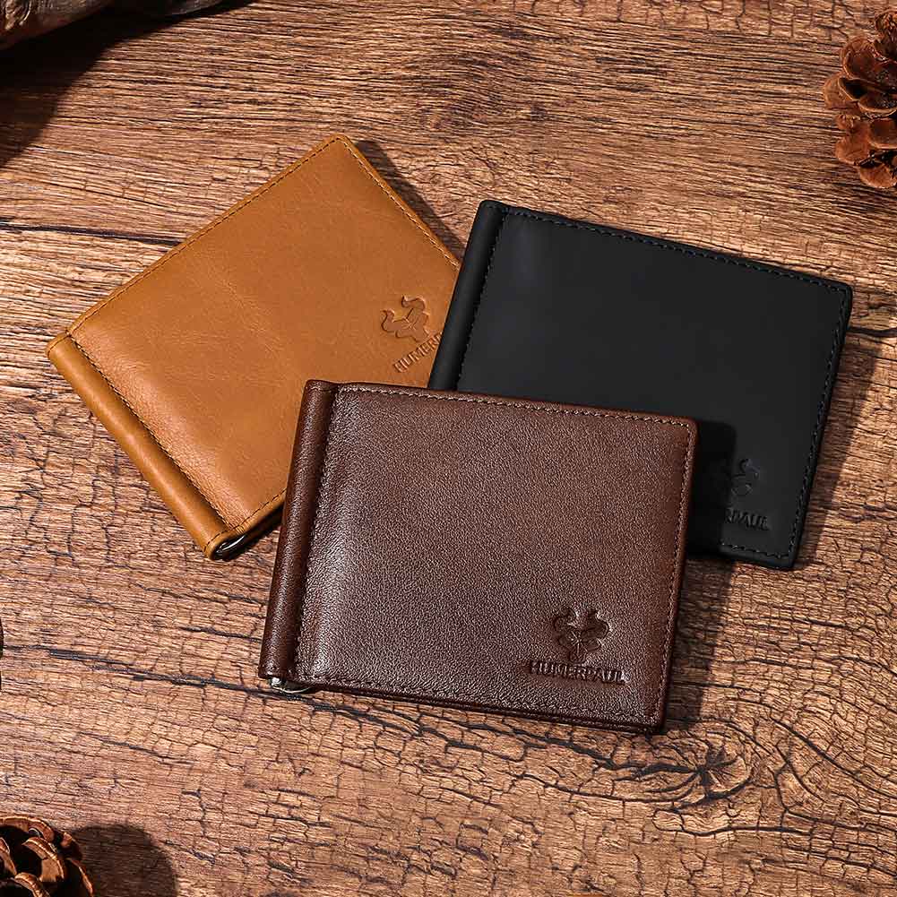 Dompet pria kulit asli, dompet - Bifold Leather Wallet ulasan dan harga