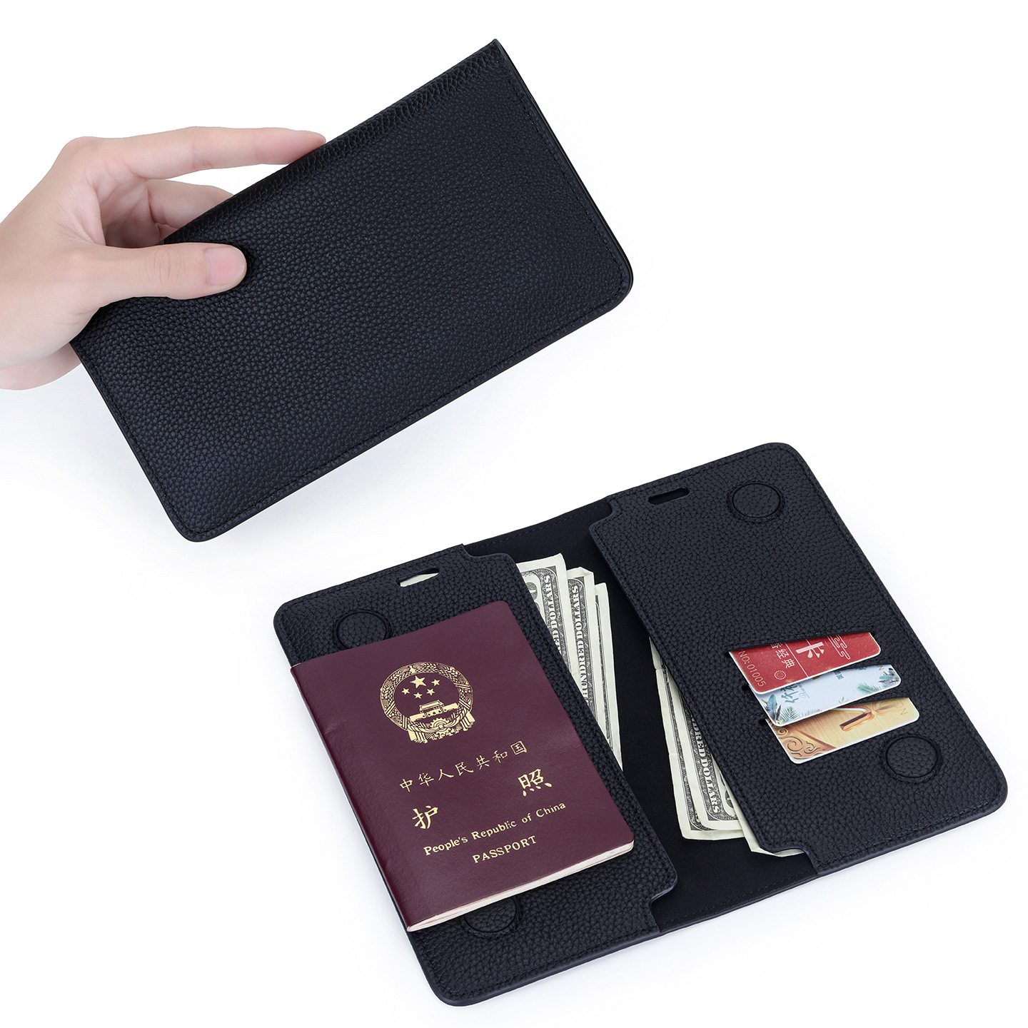 Dompet Paspor Minimalis Tipis  - Bifold Leather Wallet ulasan dan harga