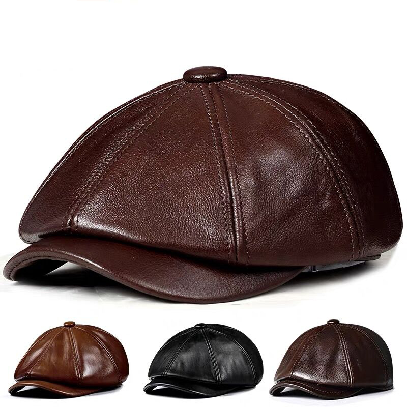 Topi kulit asli untuk pria, to - Men Accessories Brands ulasan dan harga