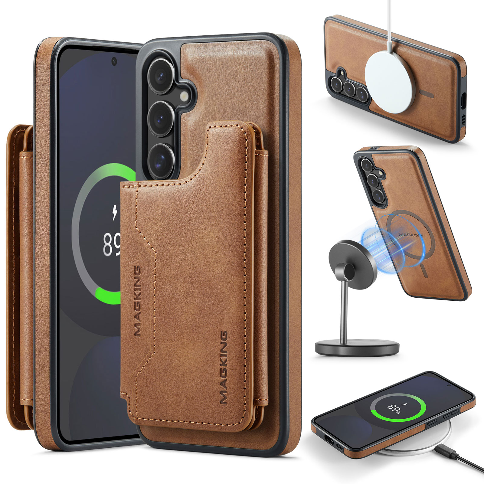 Dompet Kartu Lepas Pasang 2 in - Bifold Leather Wallet ulasan dan harga
