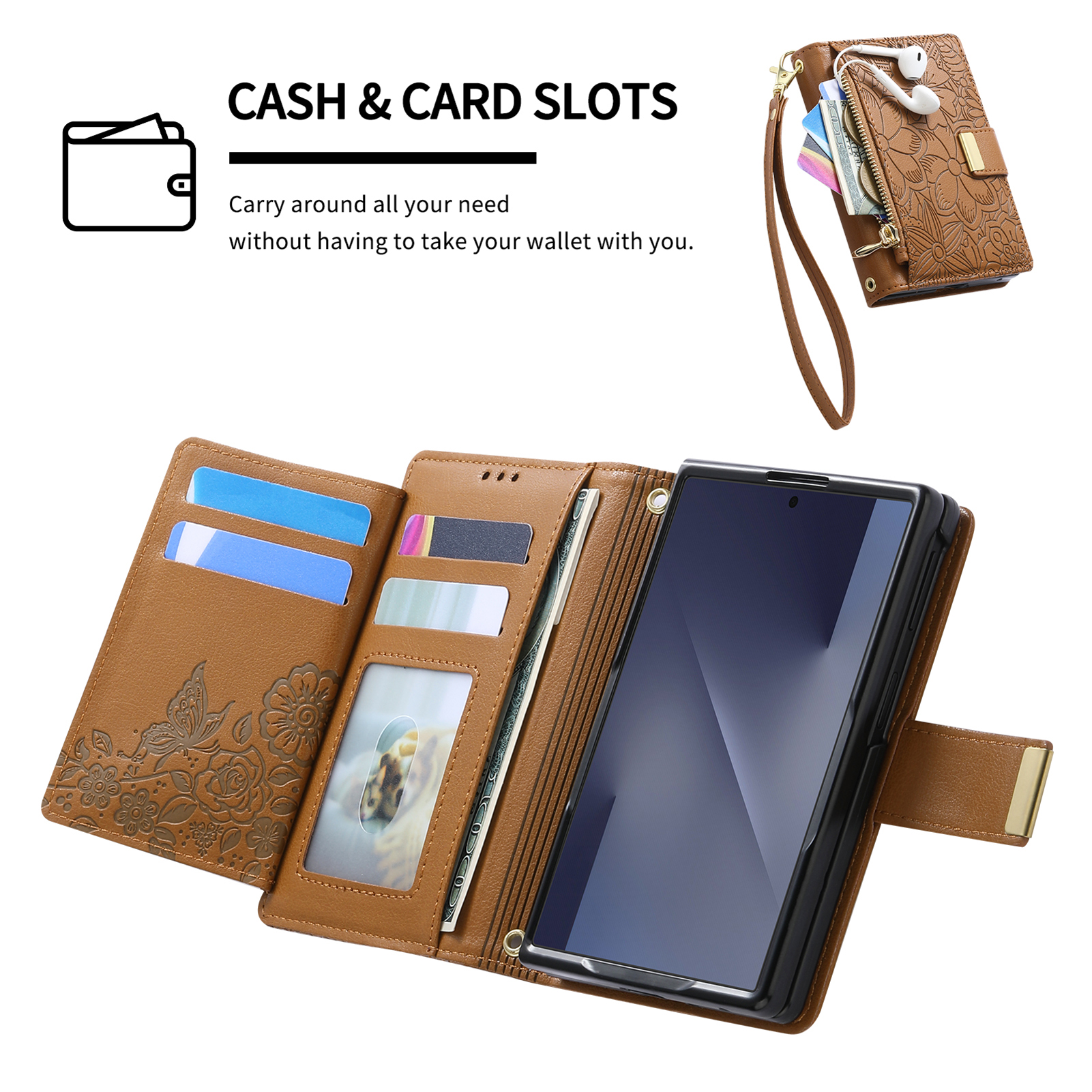 Dompet Kulit PU Dengan Slot Ka - Bifold Leather Wallet ulasan dan harga