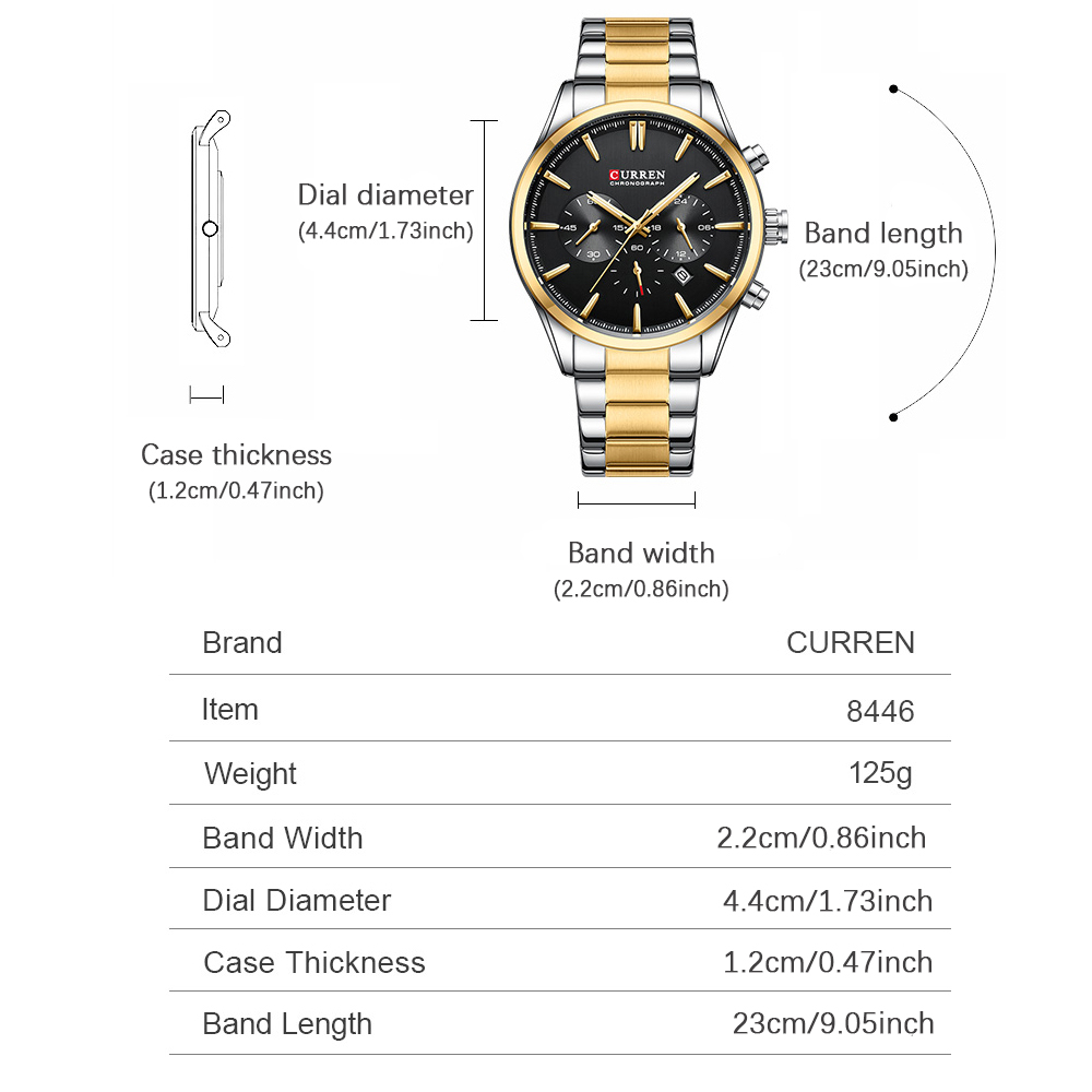 CURREN Jam Tangan Olahraga Chr - Men'S Accessories Jewelry Bracelet ulasan dan harga