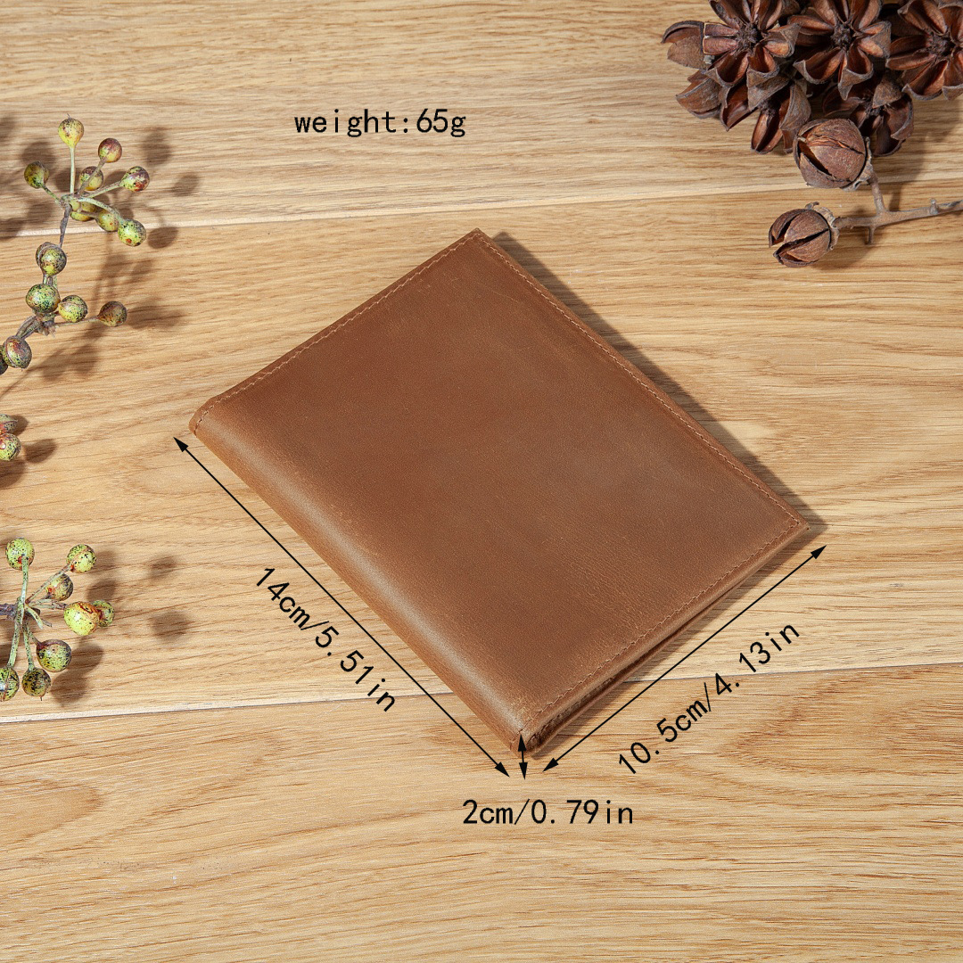 Dompet Paspor RFID untuk Pria, - Bifold Leather Wallet ulasan dan harga