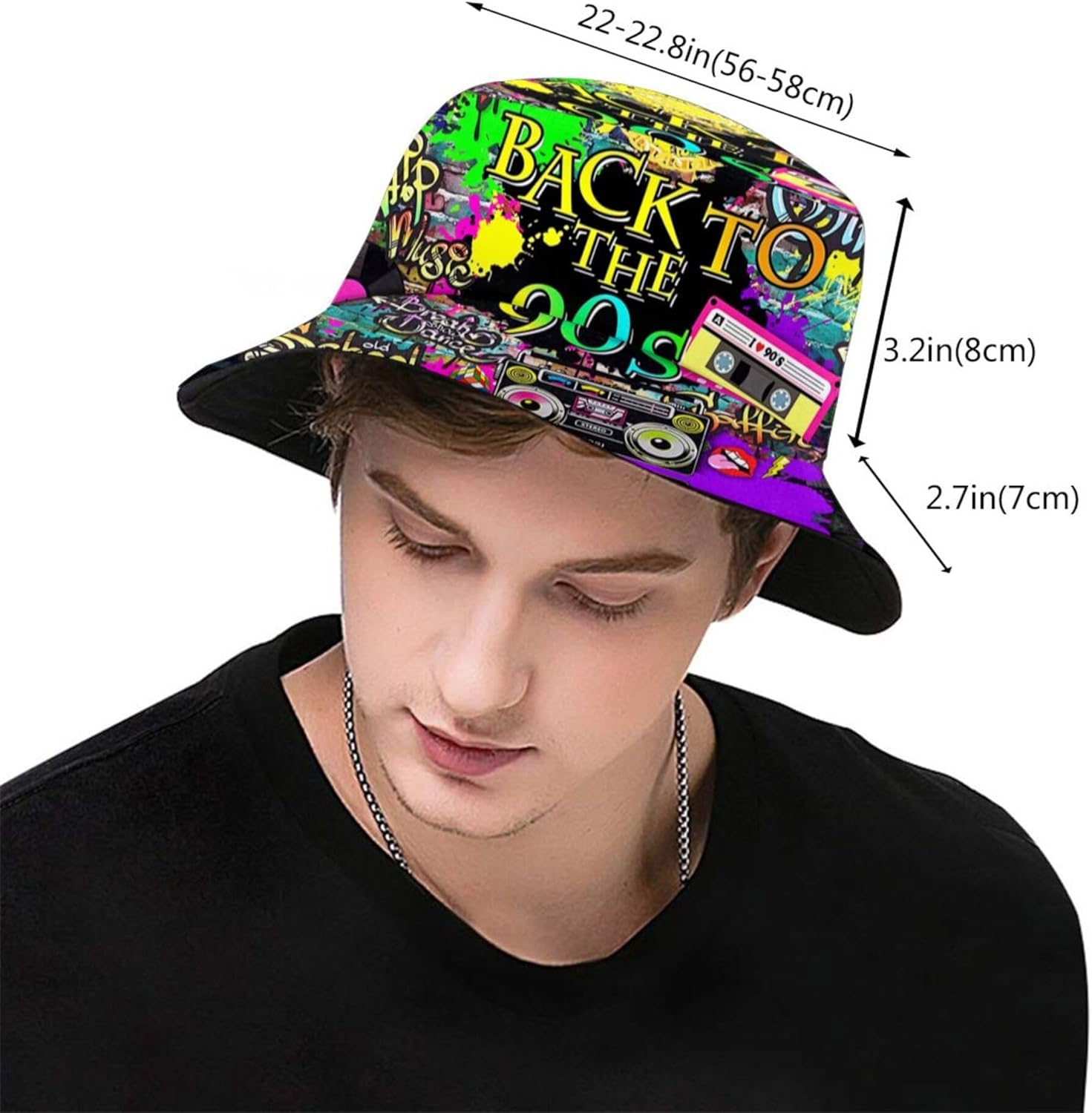 Topi Bucket Retro 80S 90S untu - Men'S Accessories In The 90S ulasan dan harga
