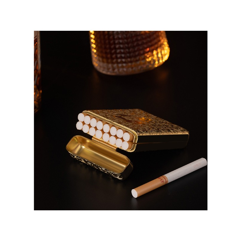 Kotak Rokok Logam Ukiran Retro - Men Accessories Pack ulasan dan harga