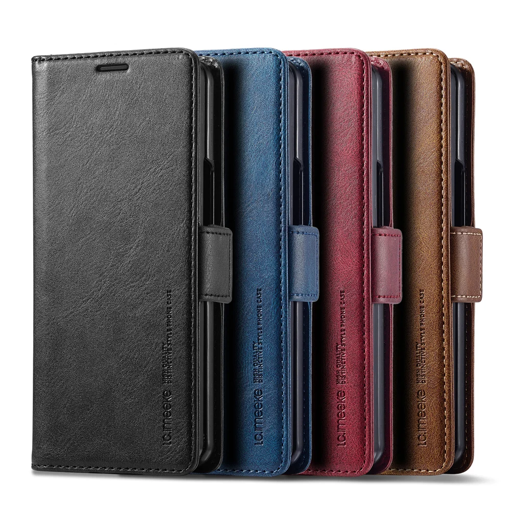 Casing Ponsel Dompet Kulit unt - Bifold Leather Wallet ulasan dan harga