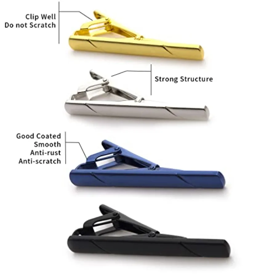4 Buah Klip Dasi untuk Pria de - Men Accessories For Gift ulasan dan harga