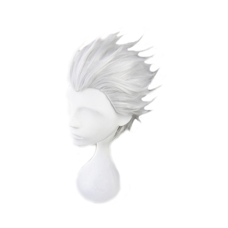 Vergil Cosplay Wig Pendek Abu- - Men Accessories In Silver ulasan dan harga