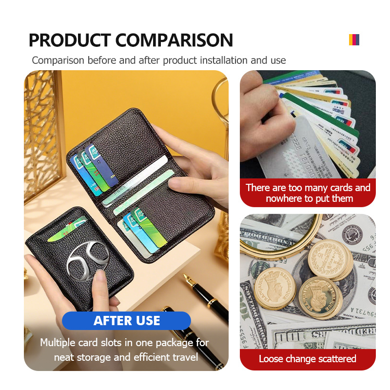 Dompet Lipat Kartu Kredit Pria - Bifold Leather Wallet ulasan dan harga