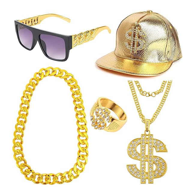 Set Aksesoris Kostum Hip Hop E - Men'S Accessories In The 90S ulasan dan harga