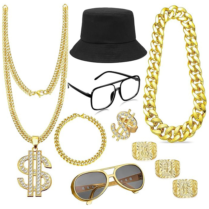 Set Aksesoris Kostum Hip Hop E - Men'S Accessories In The 90S ulasan dan harga