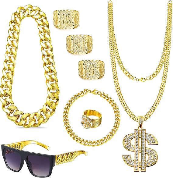 Set Aksesoris Kostum Hip Hop E - Men'S Accessories In The 90S ulasan dan harga