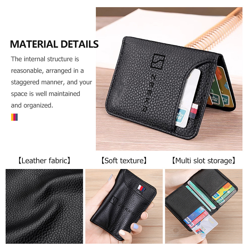 Dompet Lipat Kartu Kredit Pria - Bifold Leather Wallet ulasan dan harga